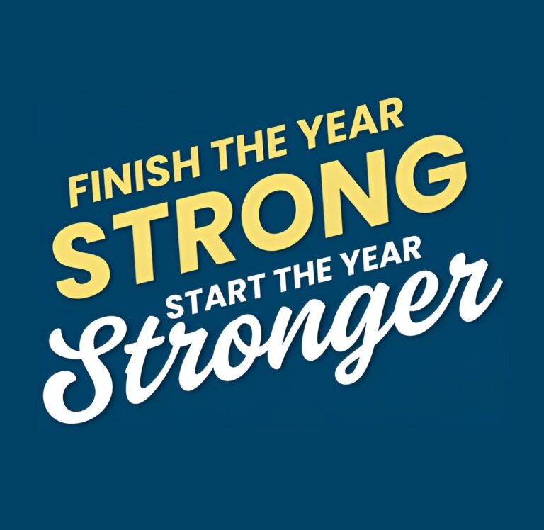 Finish the year Strong Wordmark